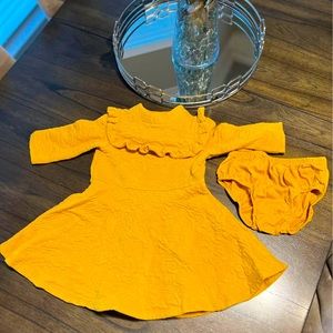 Janie & Janie mustard dress
